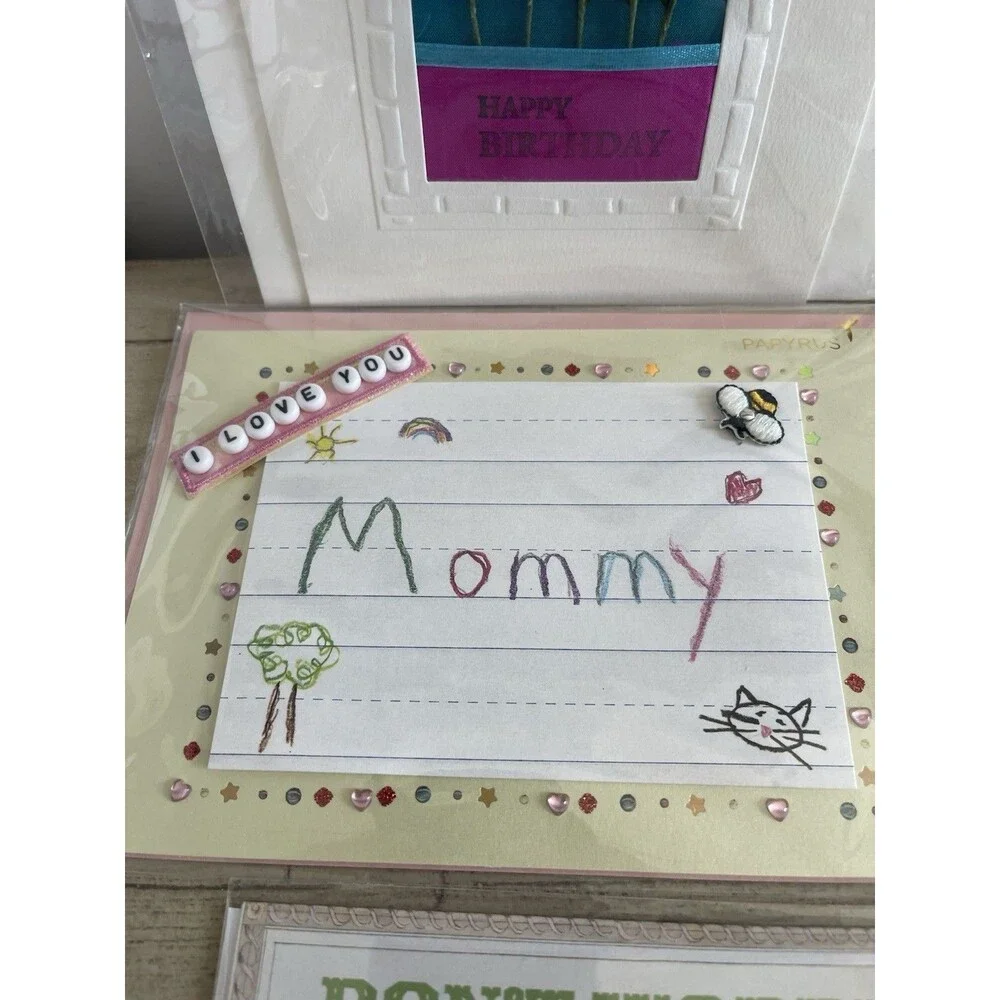 New Greeting Cards Lot of 7 – Birthday, Graduation, Baby, Wedding, Mothers Day